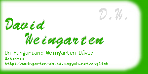 david weingarten business card